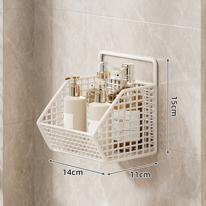 Wandmontierter Dual-Tier Gitter-Mesh Badezimmer Duschcaddy mit abtropfbaren Körben