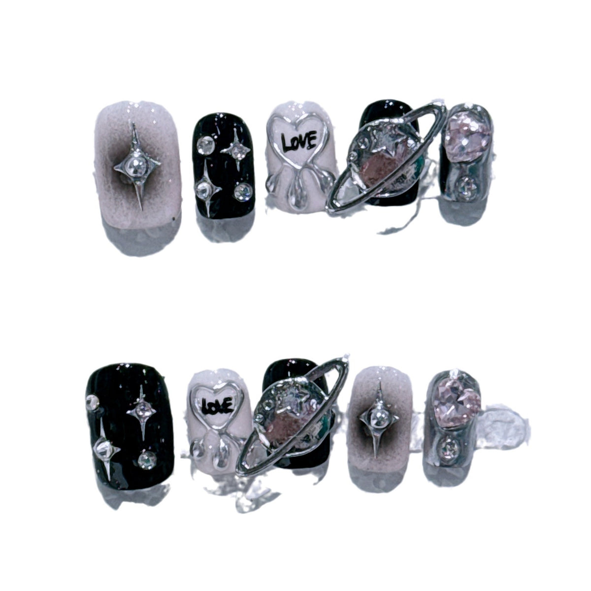 Dekoratives 3D Nagelkunst Set
