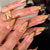 Künstlerisches Stiletto Press-On Nageldesign Brehn