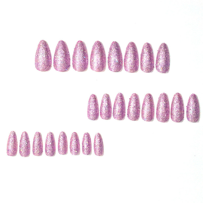 Glamouröse Glitzernde Stiletto-Nagelverstärkungen Brehn