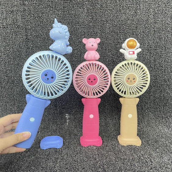 Unisex Tragbarer Mini-Handventilator mit Tierfiguren Brehn