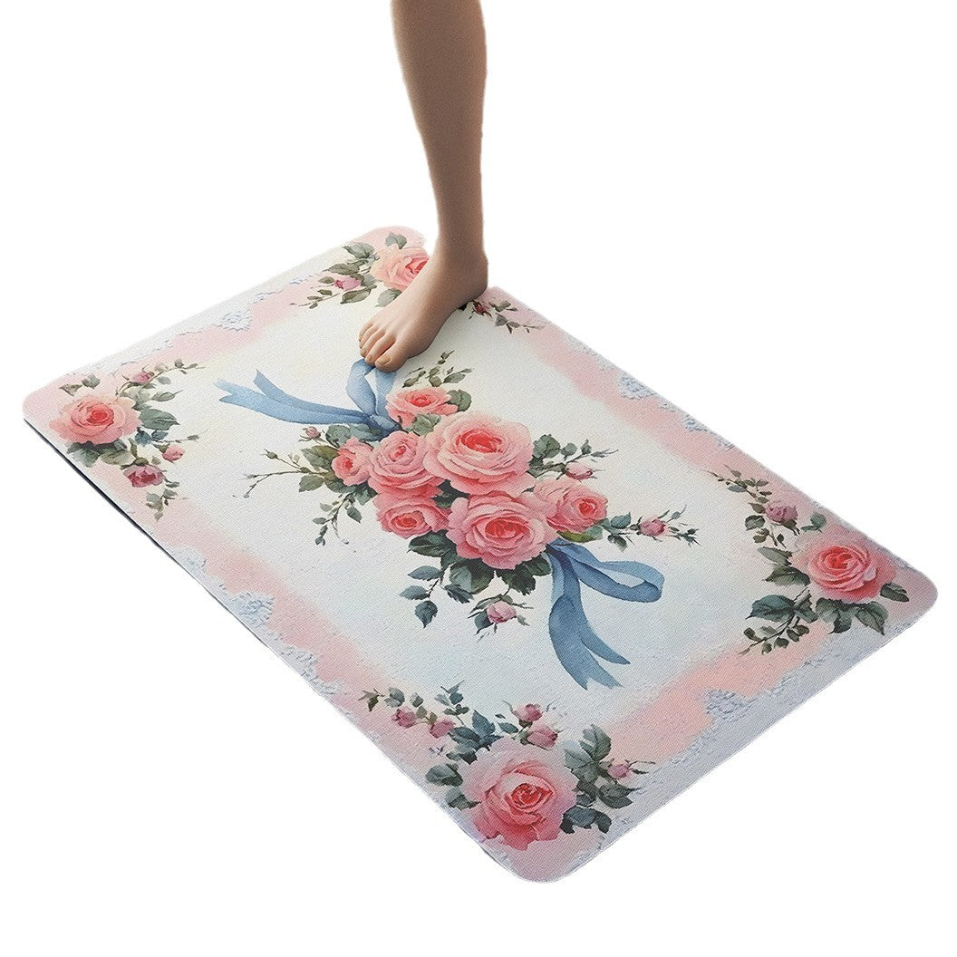 Vintage Floral Badmatte Brehn