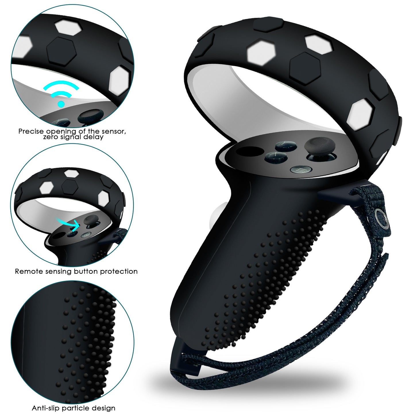 VR-Headset mit Ergonomischem Haltebügel und Schutzhülle Brehn