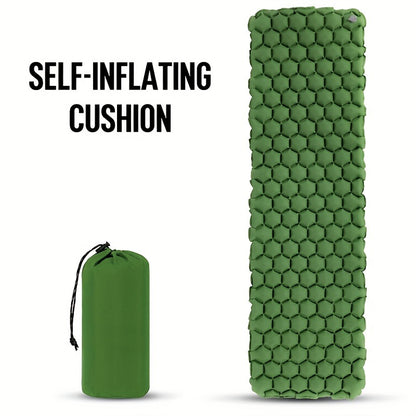Aufblasbare Komfort-Campingmatte Mit Ergonomischen Luftkissen Brehn