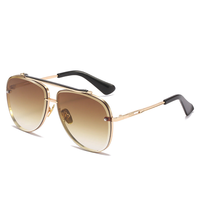Damen Oversized Piloten-Sonnenbrille mit verstellbaren Nasenpolstern und hochwertigem Metallrahmen Brehn
