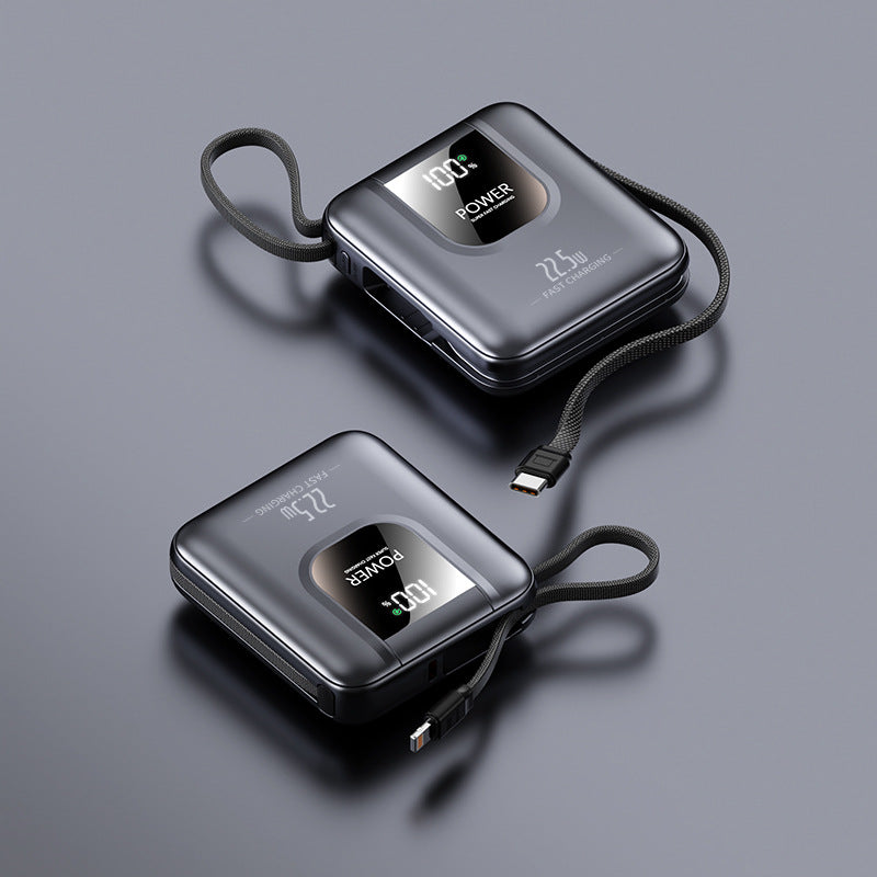 Tragbare Powerbank mit schneller Ladefunktion und digitaler Anzeige Brehn