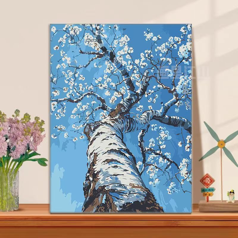 Florale Baumillustration Leinwandkunst Brehn