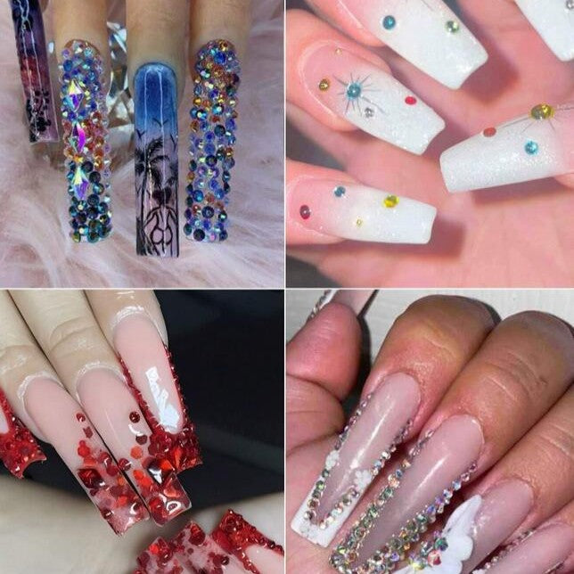 Nagelkunst Dekoration Strass Set
