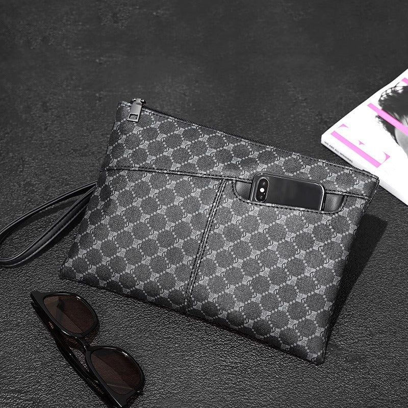 Elegante Leder-Clutch Brehn
