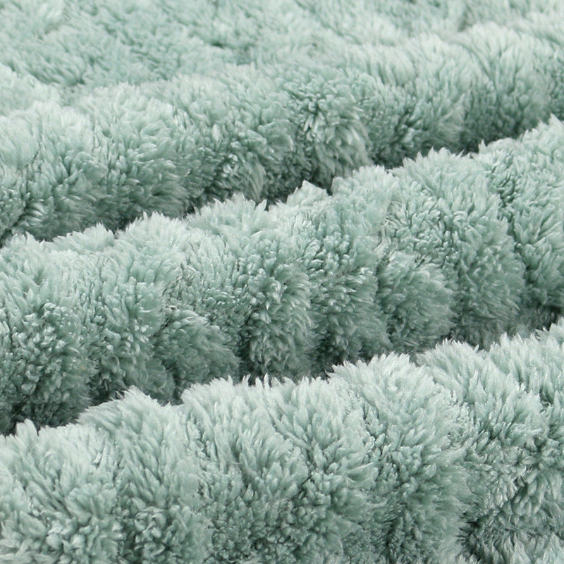 Damen gemusterte Kuscheldecke aus weichem Bouclé Brehn