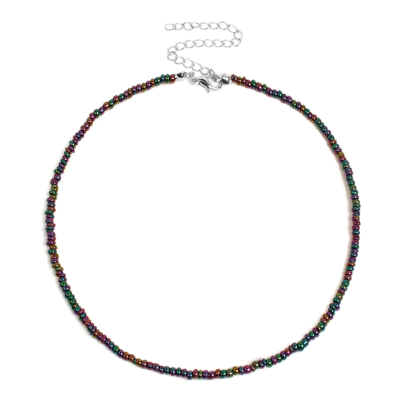Buntes Perlen-Choker-Halsband Brehn