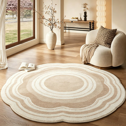 Stylischer Artisan runder Teppich