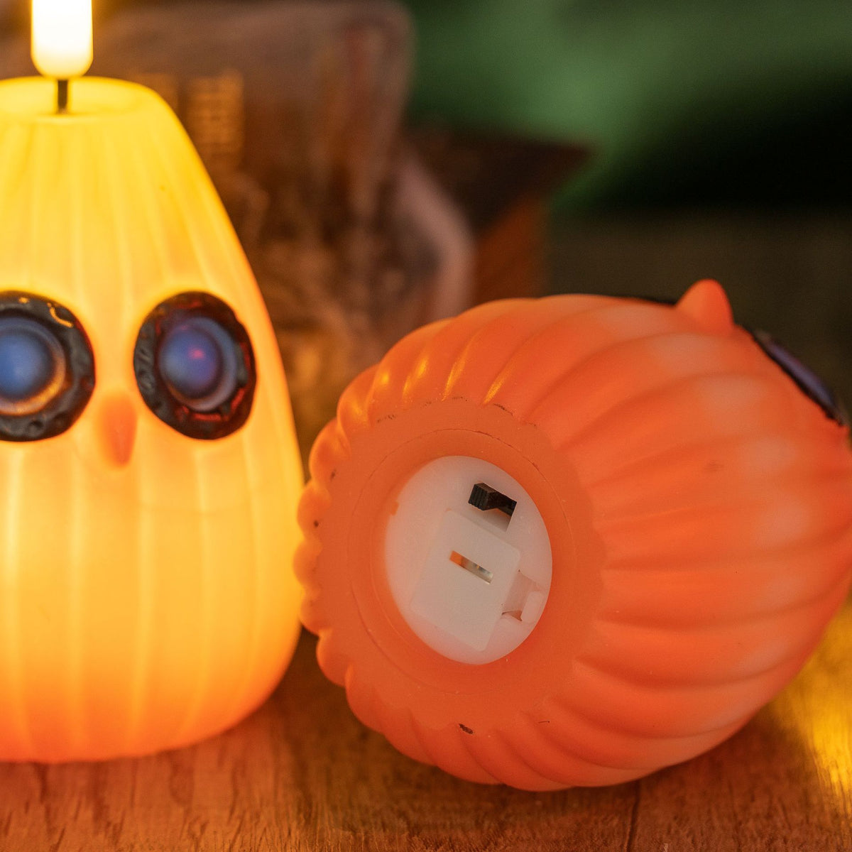 Gruselige LED Kürbislaterne