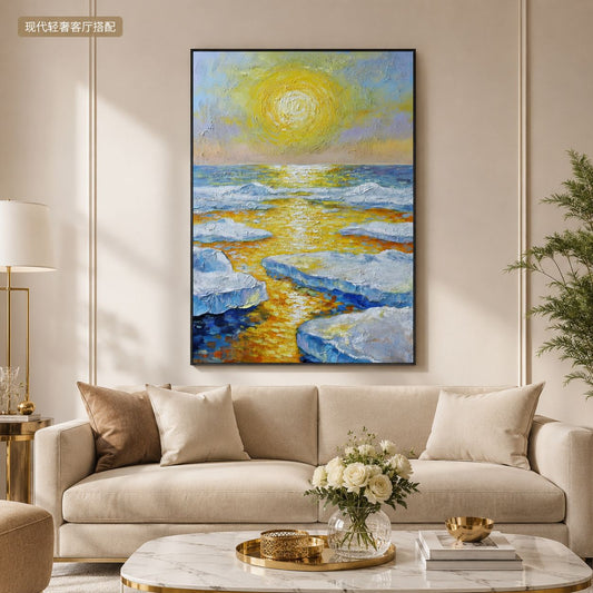 Vibrante Seascape Leinwandkunst