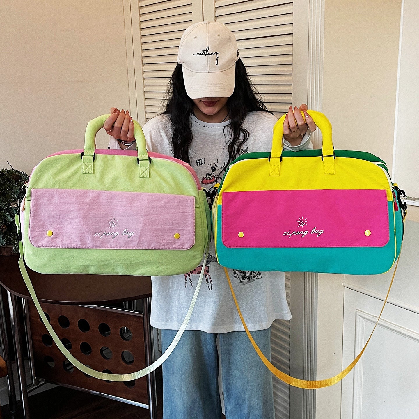 Stylische Reise Gym Duffle Brehn