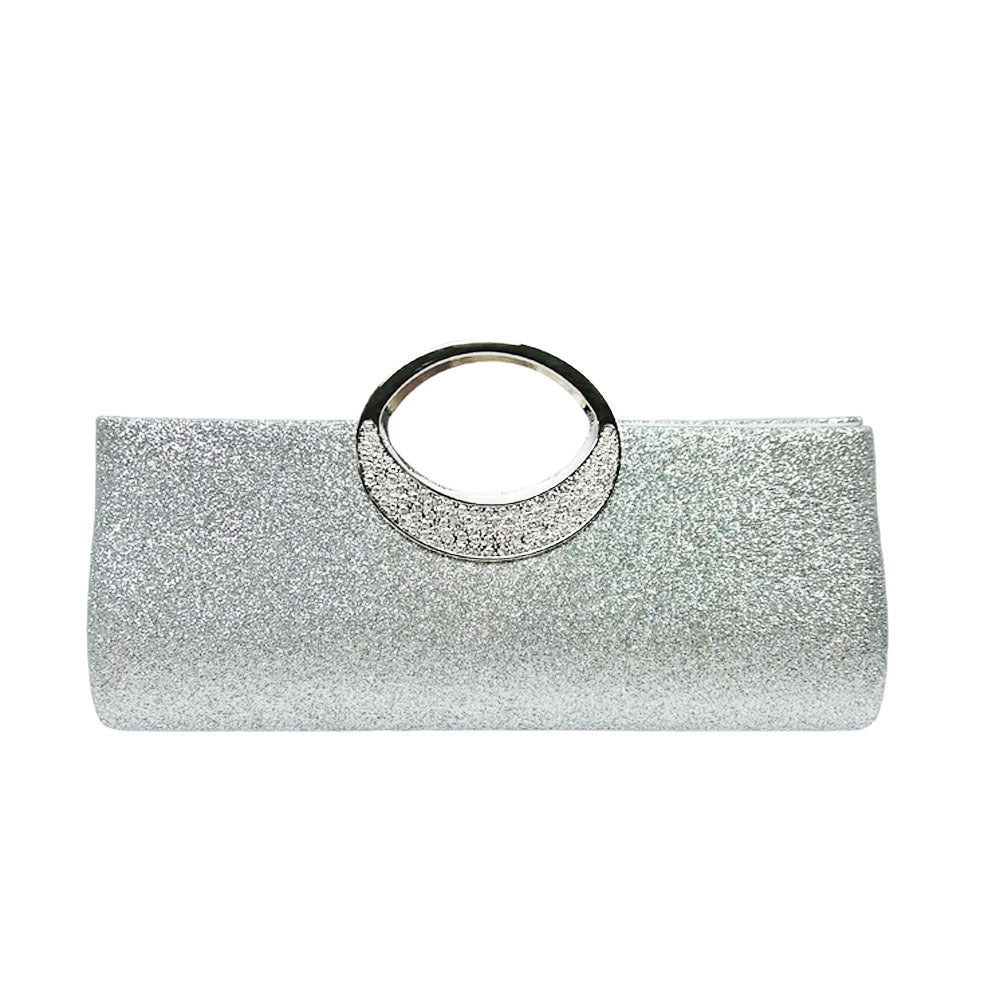Glamouröse abendliche Clutch mit funkelnden Strasssteinen