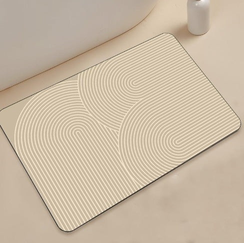 stilvolle geometrische Muster Badezimmermatte Brehn