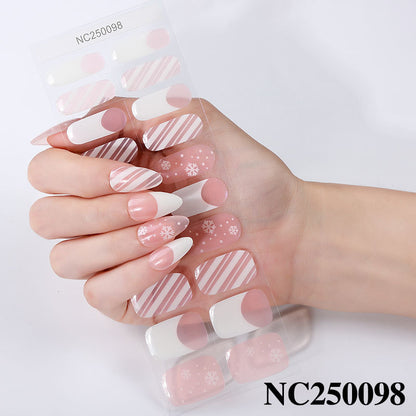 Elegante Blumenmuster Nagelwraps