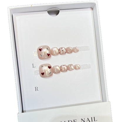 Dekoratives Herz Nagelkunst Set Brehn