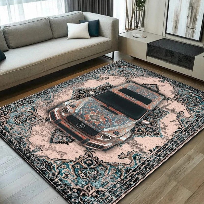 Dekorativer Auto-Themen-Teppich
