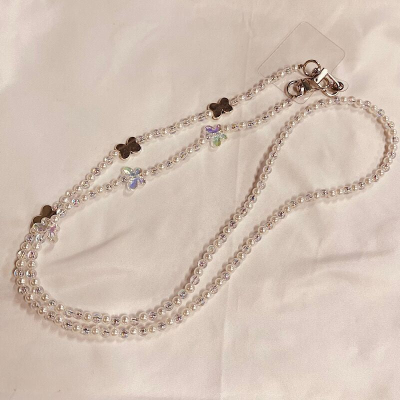 Eleganter Perlen Charm Brillenhalter Brehn