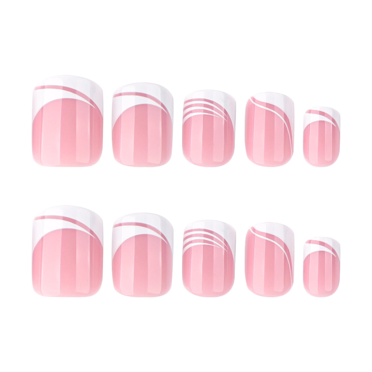Kunstvolle Nagelkunst mit eleganten Linien Brehn