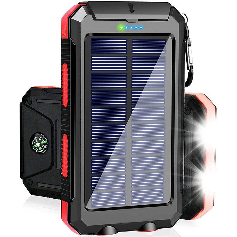 Solar-Ladegerät mit Integriertem Kompass und LED-Taschenlampe Brehn