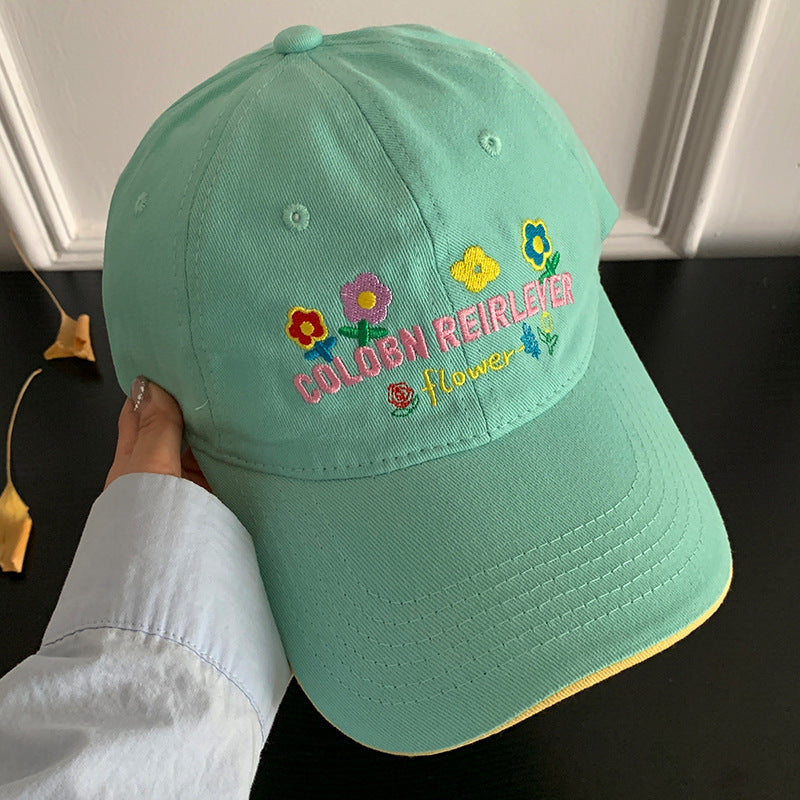 Damen Floral Gestickte Verstellbare Kappe Brehn