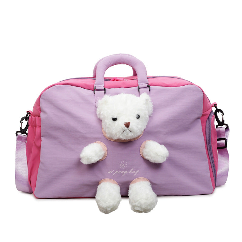 Adorbles Plüschspielzeug-integrierte Reisetasche