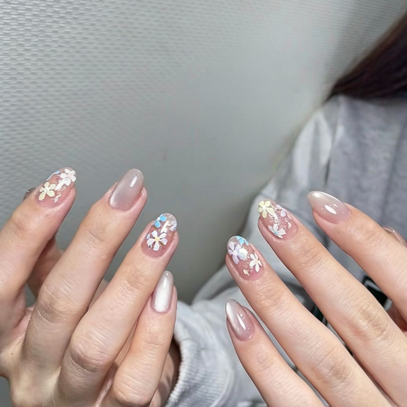 Verspielt Hase-Themen Press-On Nagelkunst Set Brehn