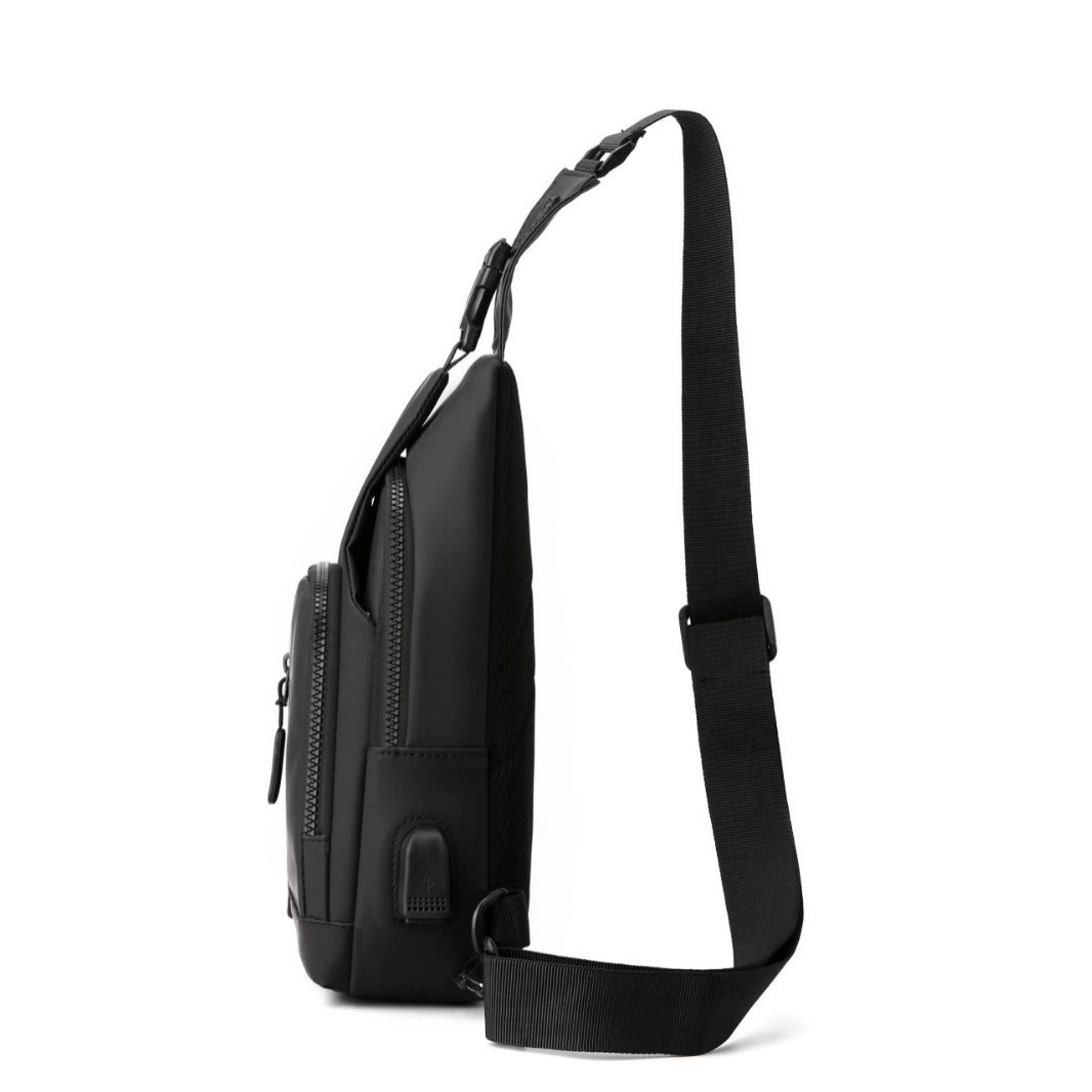 Stylische Stoff Schultertasche Brehn