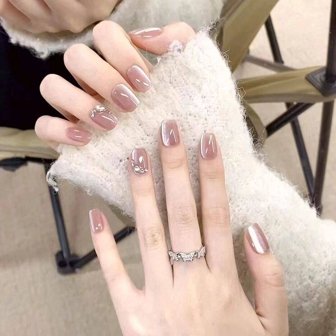 Premium Glitzernde Press-On Nagelerweiterungen Brehn