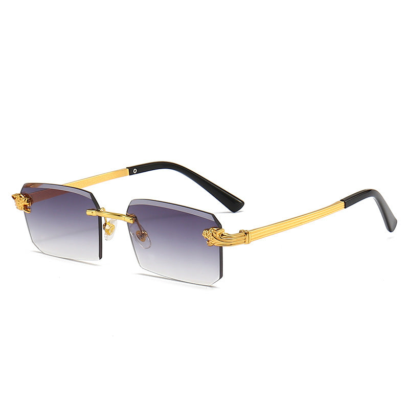 Damen Modische Sonnenbrille mit facettiertem Rahmen und luxuriösen Akzenten Brehn