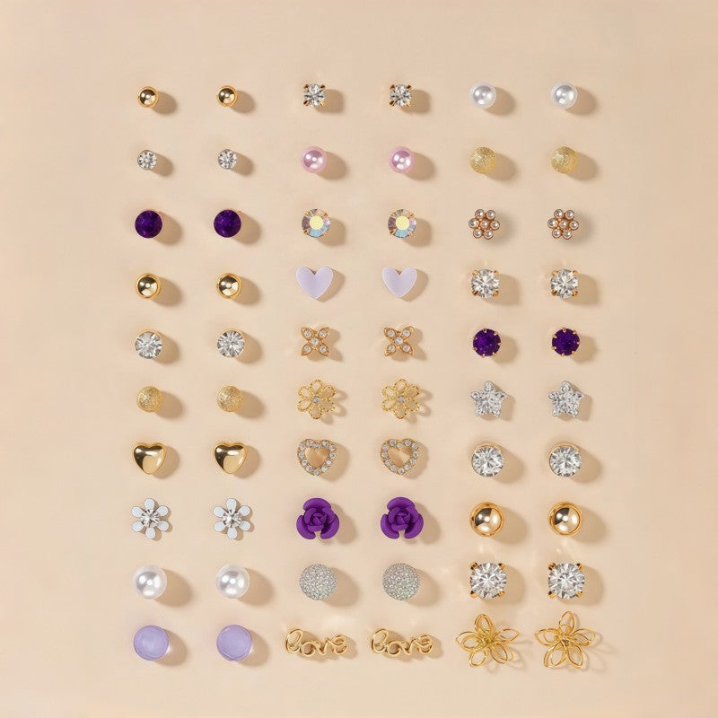 Glitzernde Ohrringe Set Brehn