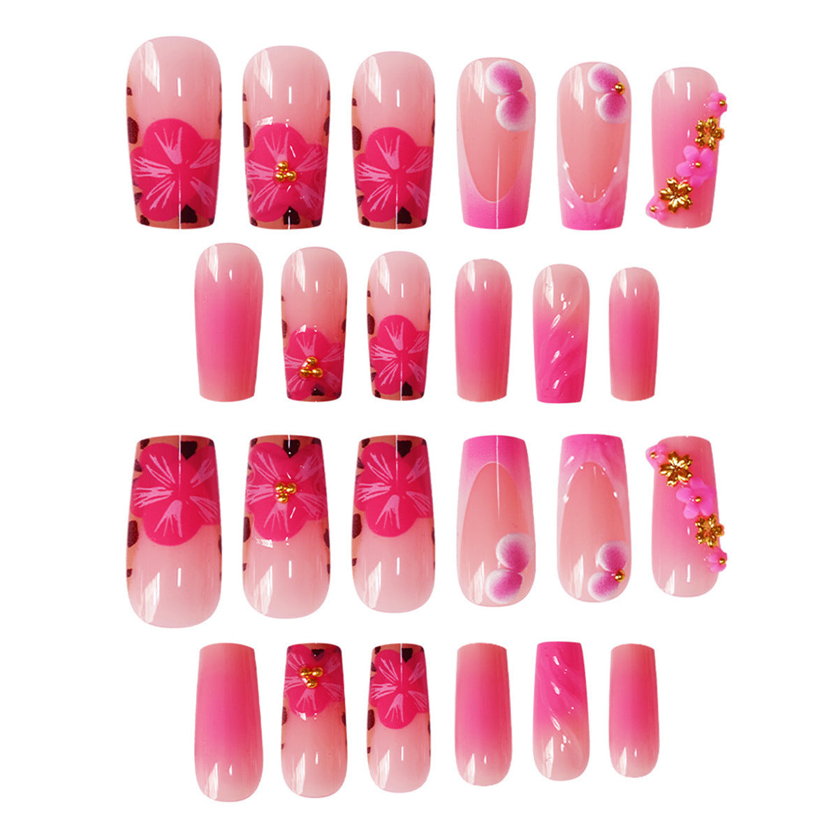 Florales Designer-Acryl-Nagelkunst Brehn