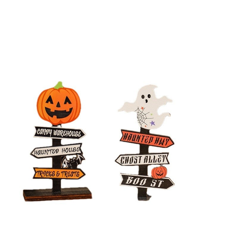 Kreative Halloween Deko-Schild mit Kürbis-Motiv Brehn