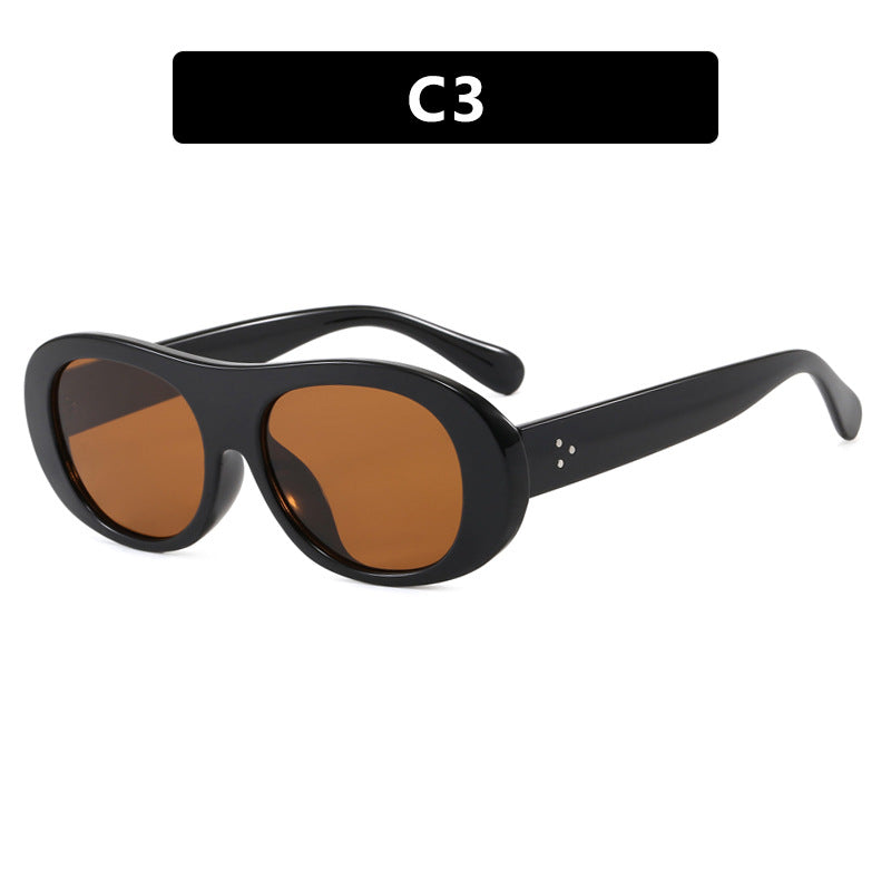 Damen modische Oversized-Sonnenbrille mit elegantem Schildkrötenmuster Brehn