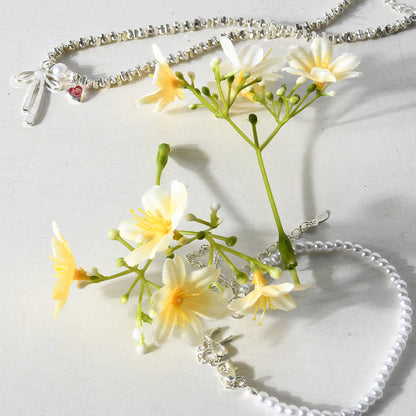 Florale Haaraccessoire Brosche