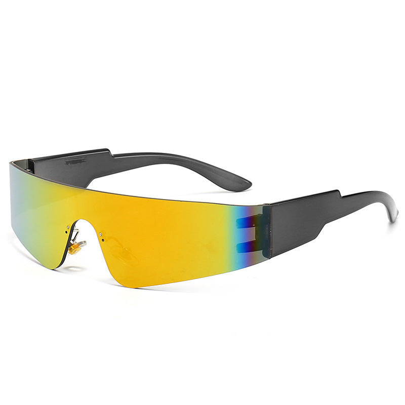 Damen Sportliche Sonnenbrille mit futuristischem Design Brehn