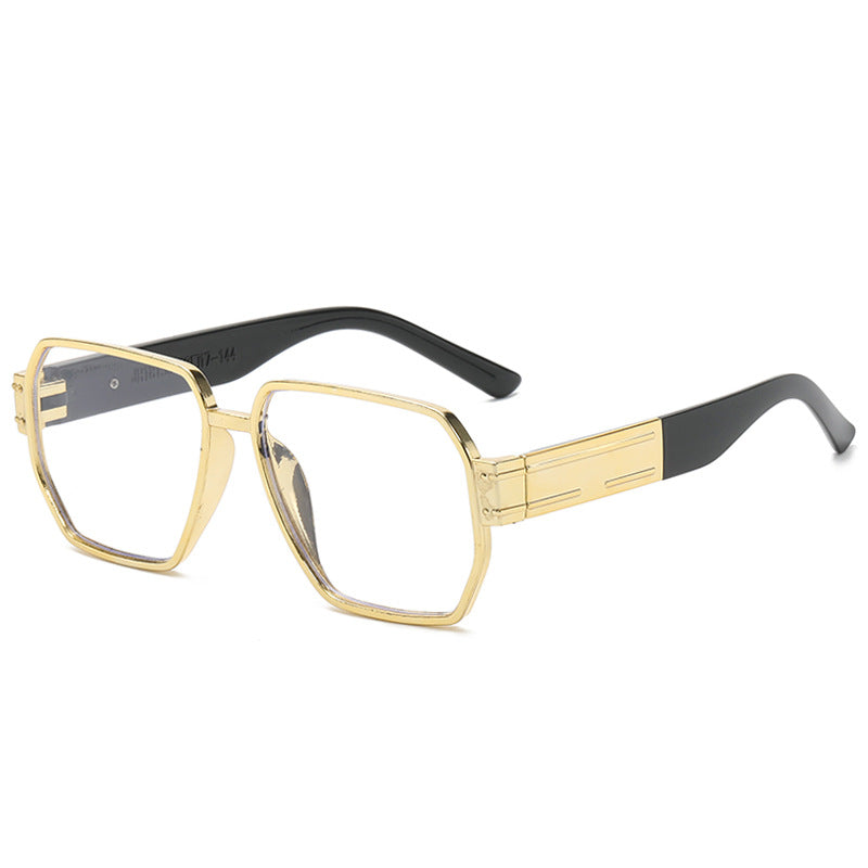 Damen moderne Oversized-Sonnenbrille mit asymmetrischem Rahmen Brehn