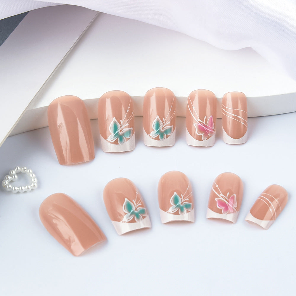 Elegantes Blumen Design Nagelkunst Set Brehn