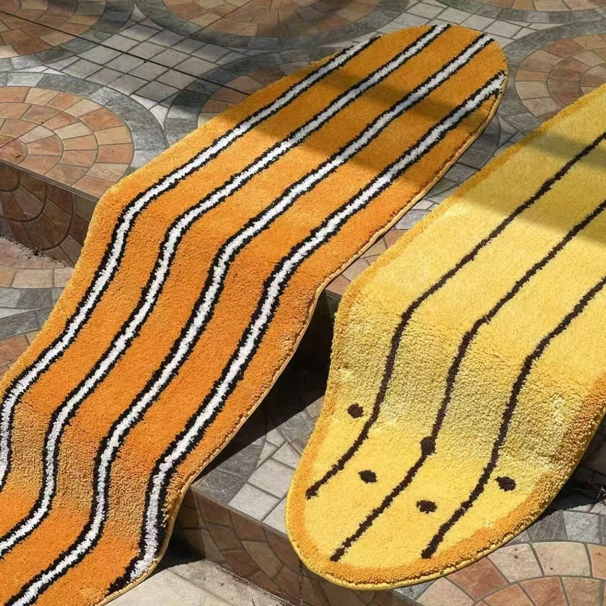 Plüsch Surfbrett-förmiger Shag Akzentteppich