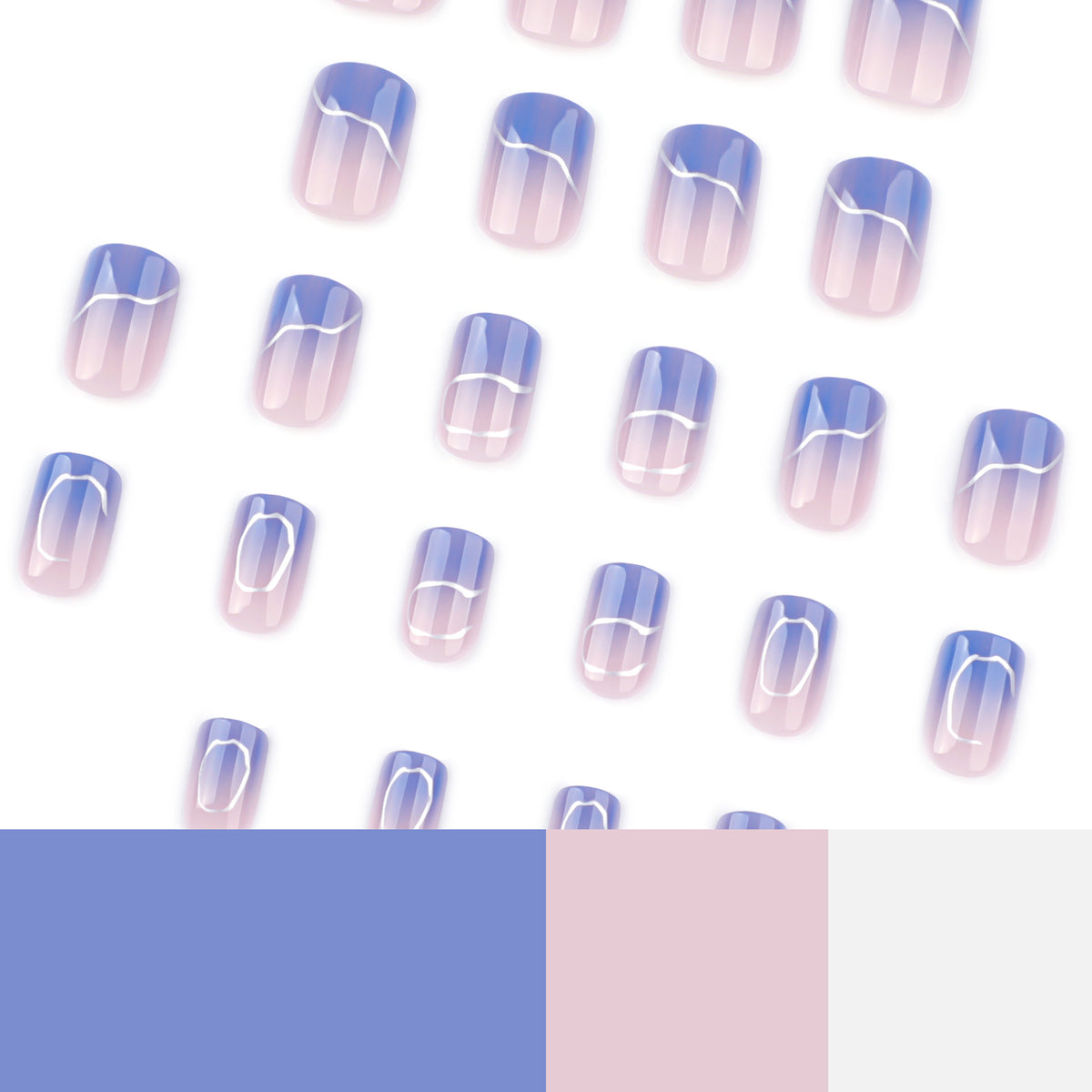 Kunstvolle Nagelkunst mit elegantem Ombre-Design Brehn