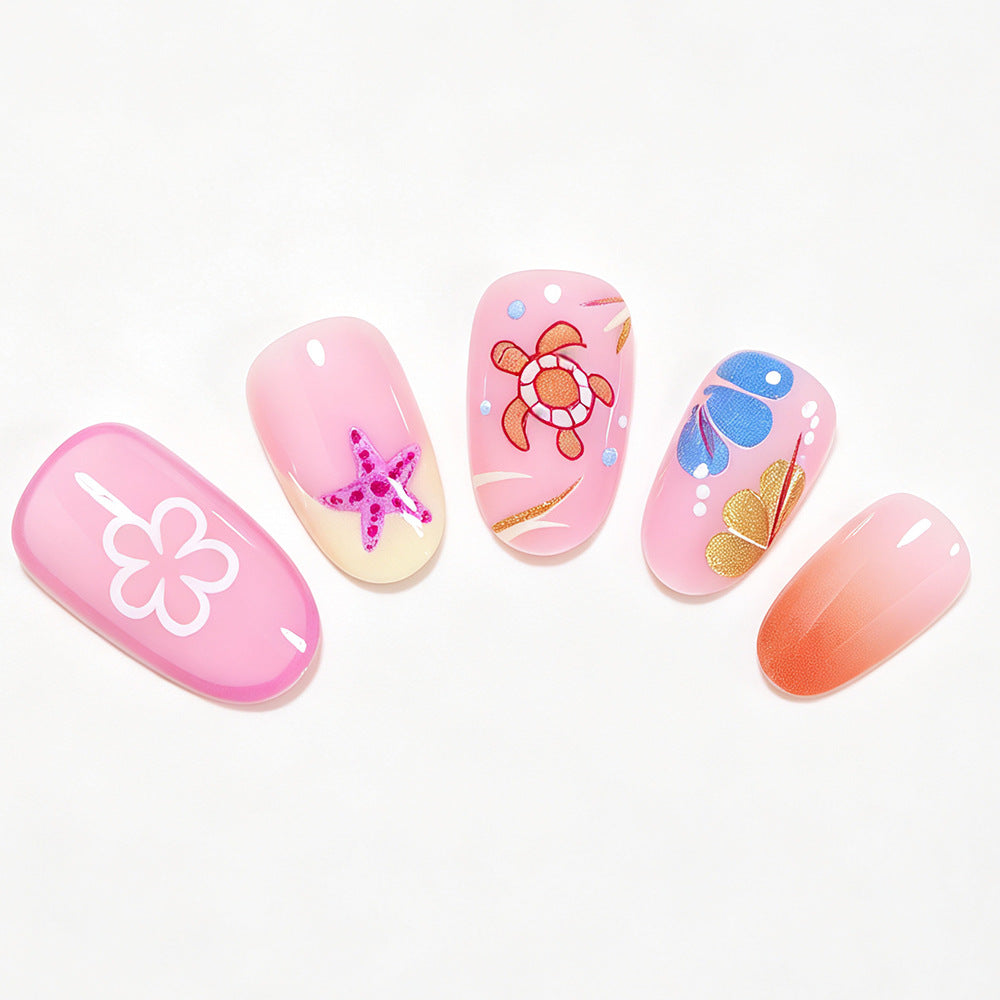 Verspieltes Ozean Tier Nagelkunst Set Brehn