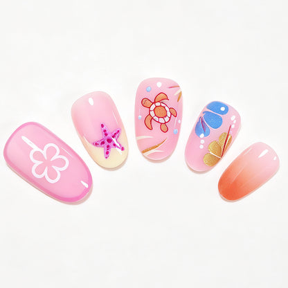 Verspieltes Ozean Tier Nagelkunst Set Brehn