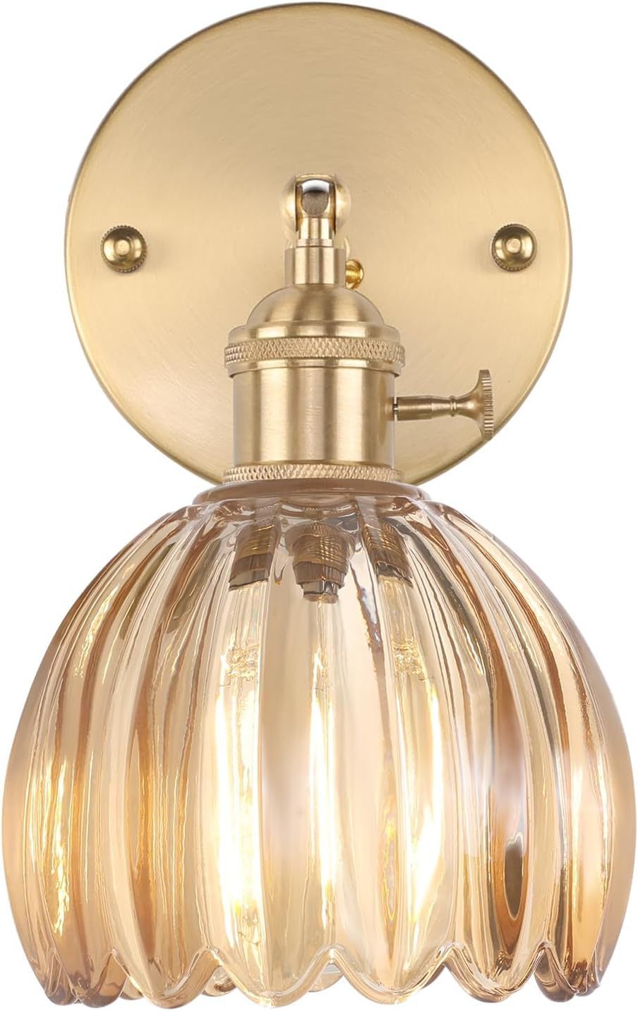 Elegante Glas Wandlampe