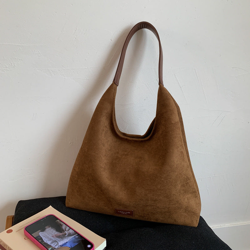 Premium Wildleder Slouchy Tote Bag Brehn