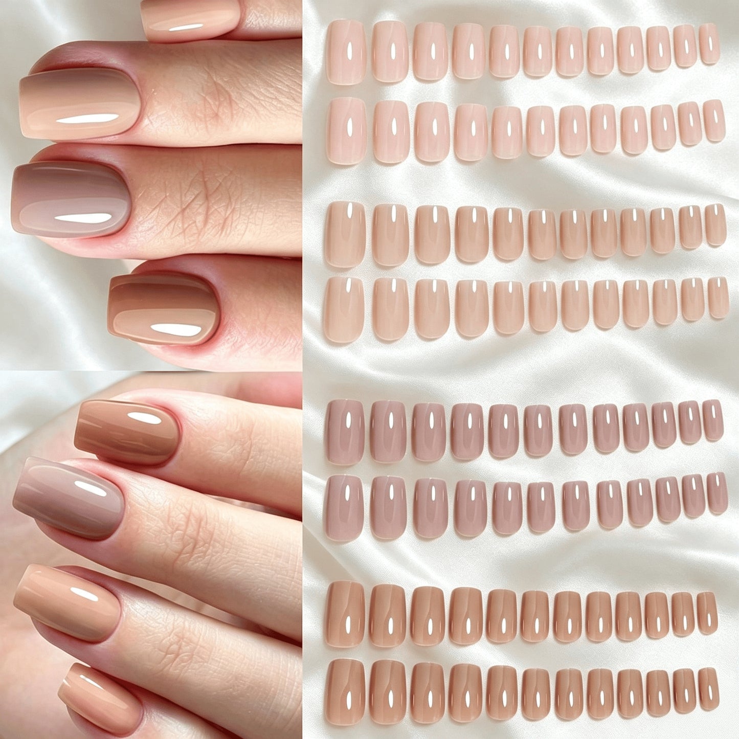 Premium-Kollektion von verschiedenen Press-On-Nagelspitzen Brehn