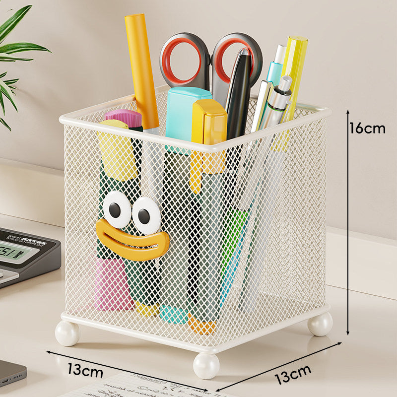 Quadratischer Mesh Schreibtisch Stifte-Organizer
