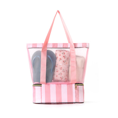 Strandtasche mit Durchlässigem Design und Großem Stauraum Brehn